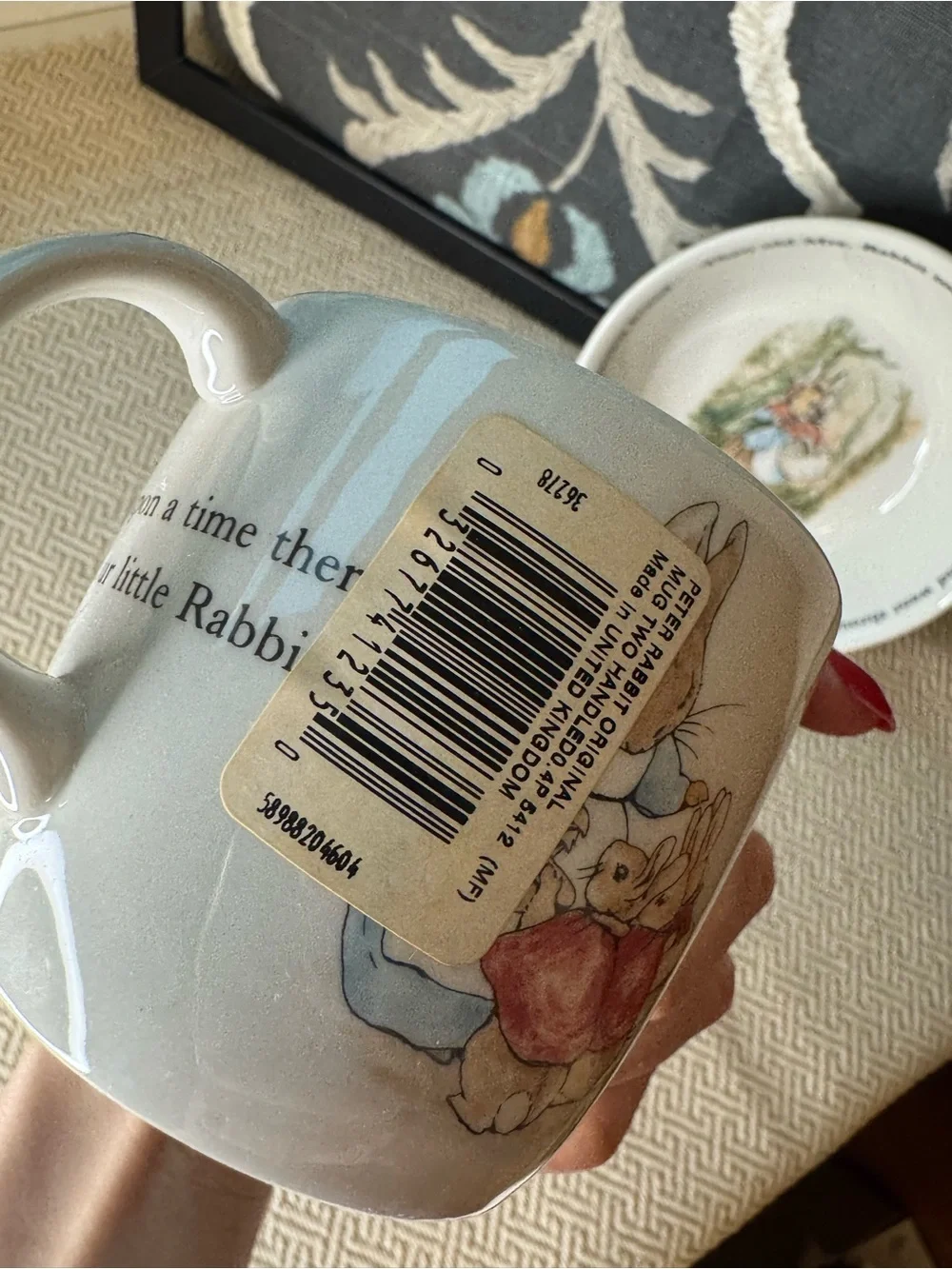 Wedgwood Peter Rabbit Tea Cup and Bowl Set in Blue and Yellow